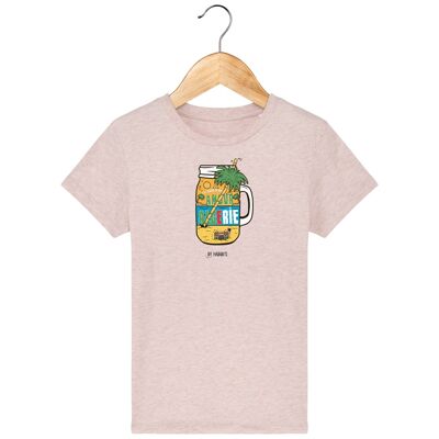 T-shirt Enfant  Été Algérie - Cream Heather Pink