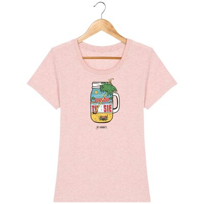 T-shirt Femme  Été Tunisie - Cream Heather Pink