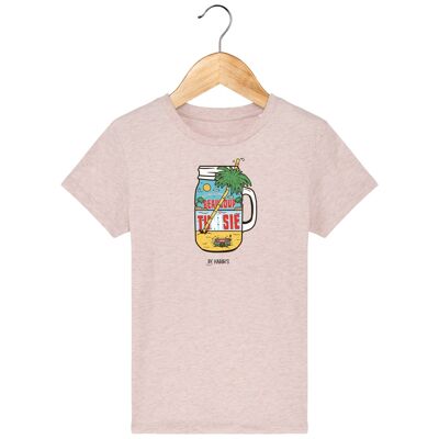 T-shirt Enfant  Été Tunisie - Cream Heather Pink