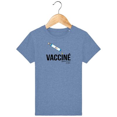 T-Shirt Enfant  Vacciné Dakatine - Mid Heather Blue