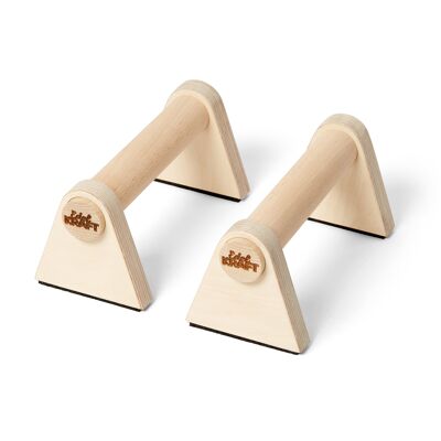 Handstand and push-up handles made of wood - birch / beech
