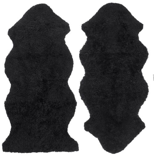 Curly 1,5-set sheepskin_Black