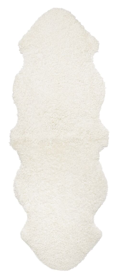 Curly 2-set sheepskin_White