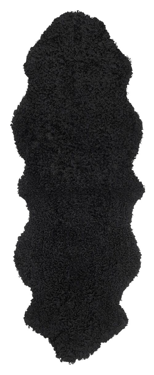 Curly 2-set sheepskin_Black