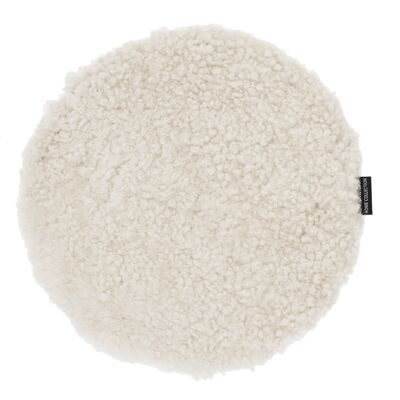 Housse de siège bouclée peau de mouton - round_Beige