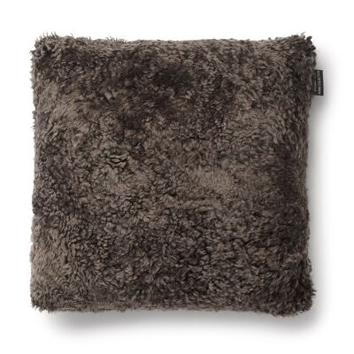 Curly cushion cover sheepskin_Brown