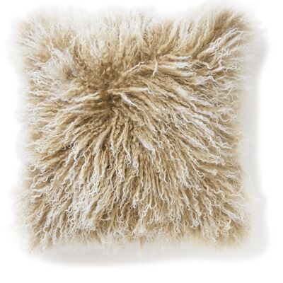 Shansi cushion cover sheepskin - Beige Snowtop