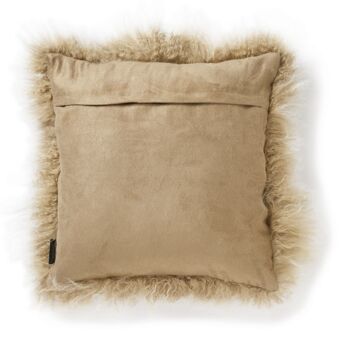 Housse de coussin Shansi en peau de mouton - Beige Snowtop 2