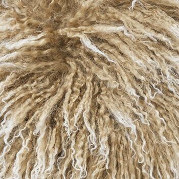 Housse de coussin Shansi en peau de mouton - Beige Snowtop 3