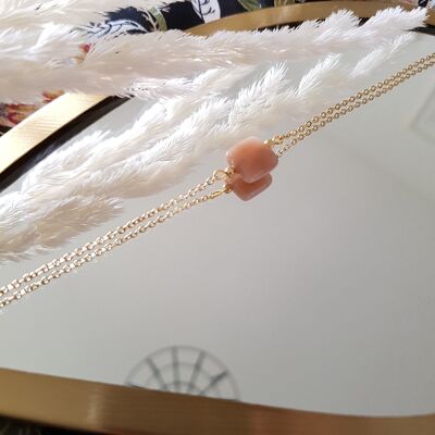 Abby orange moonstone bracelet