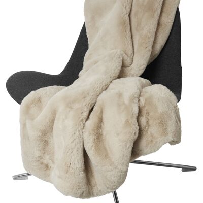 Fluffy elegant blanket - Beige