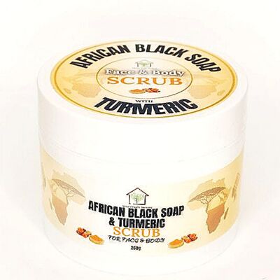 African Black Soap and Turmeric Scrub