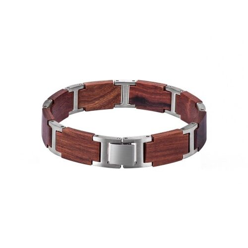 Houten armband daron | in houten geschenkbox | verstelbaar | hout