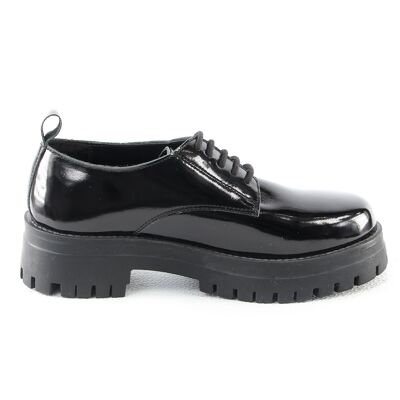 Albert-BLACK-MOCASSINS DERBIES