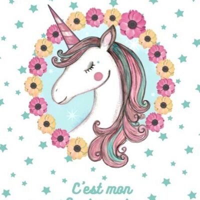 Invitations anniversaire Licorne