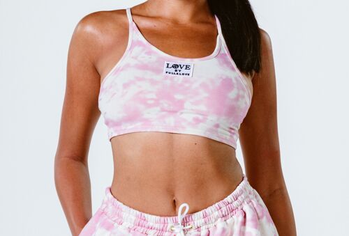 Mini Organic Cotton Crop Top - Candyfloss Cream