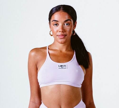 Mini Organic Cotton Crop Top - Orchid Ice