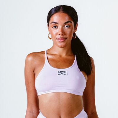 Mini Organic Cotton Crop Top - Orchid Ice