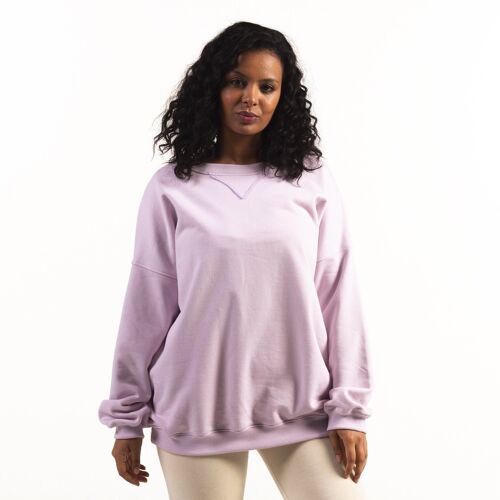 Sloppy Joe Organic Cotton Sweater - Orchid Ice