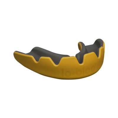 lobloo SLICK Professional Dual Density Mouthguard, One size (+10 yrs), Orange