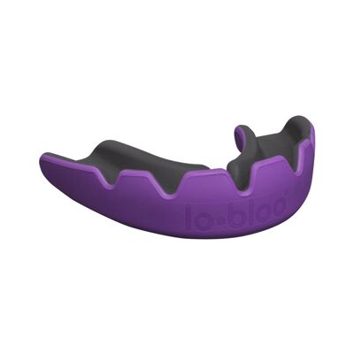 lobloo SLICK Professional Dual Density Mouthguard, One size (+10 yrs), Purple