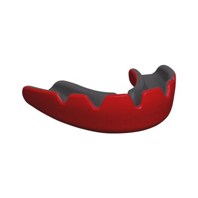 lobloo SLICK Professional Dual Density Mouthguard, One size (+10 yrs), Red
