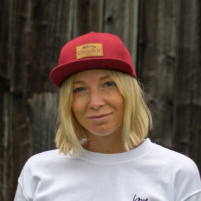 Snapback Cap - Weinrot