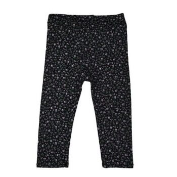 Legging | Mini Fleur | Noir | Fait main 1