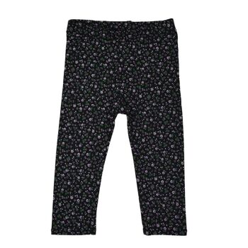 Legging | Mini Fleur | Noir | Fait main 3