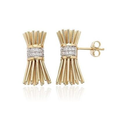 Small Icon 3D Broom Earrings