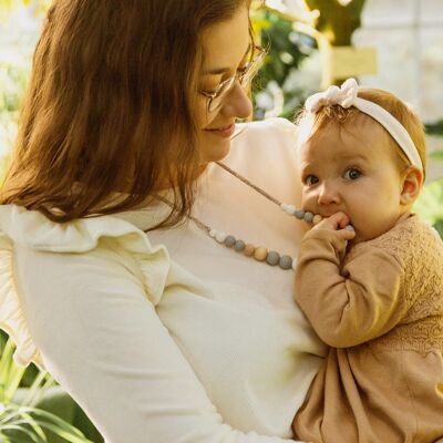 Scandi nursing or babywearing necklace