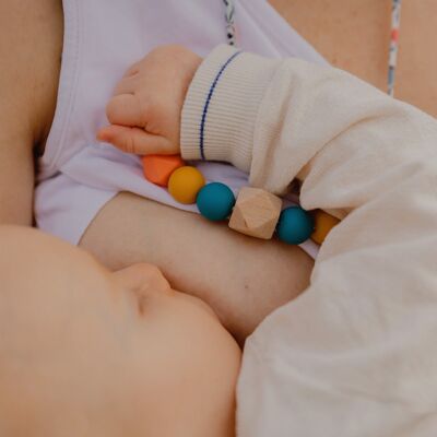 Breastfeeding or babywearing necklace Soleil Sucré