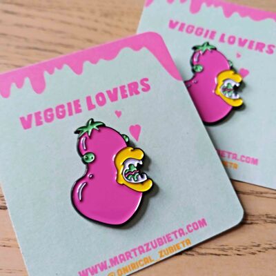 Aubergine Enamel pin