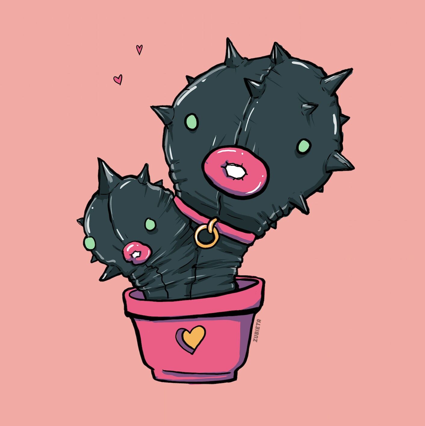 Biglietto di auguri fetish di cactus