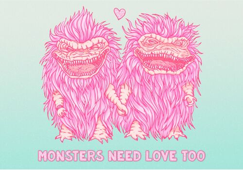 Monsters Need Love Too 21x14.8 cm