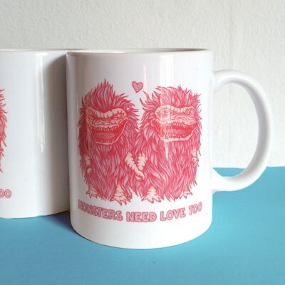 Taza Los monstruos también necesitan amor