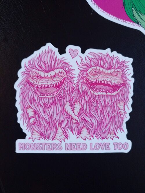 Monsters need love too Sticker