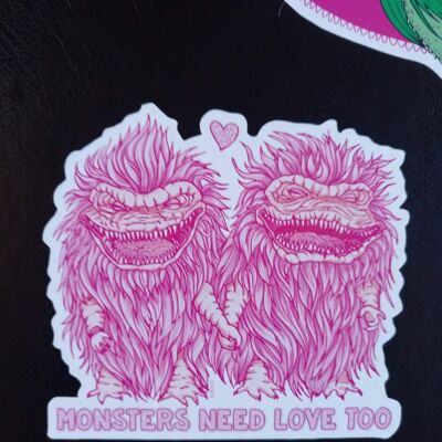 Monster brauchen auch Liebe Sticker