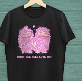 T-shirt Les monstres ont aussi besoin d'amour 2