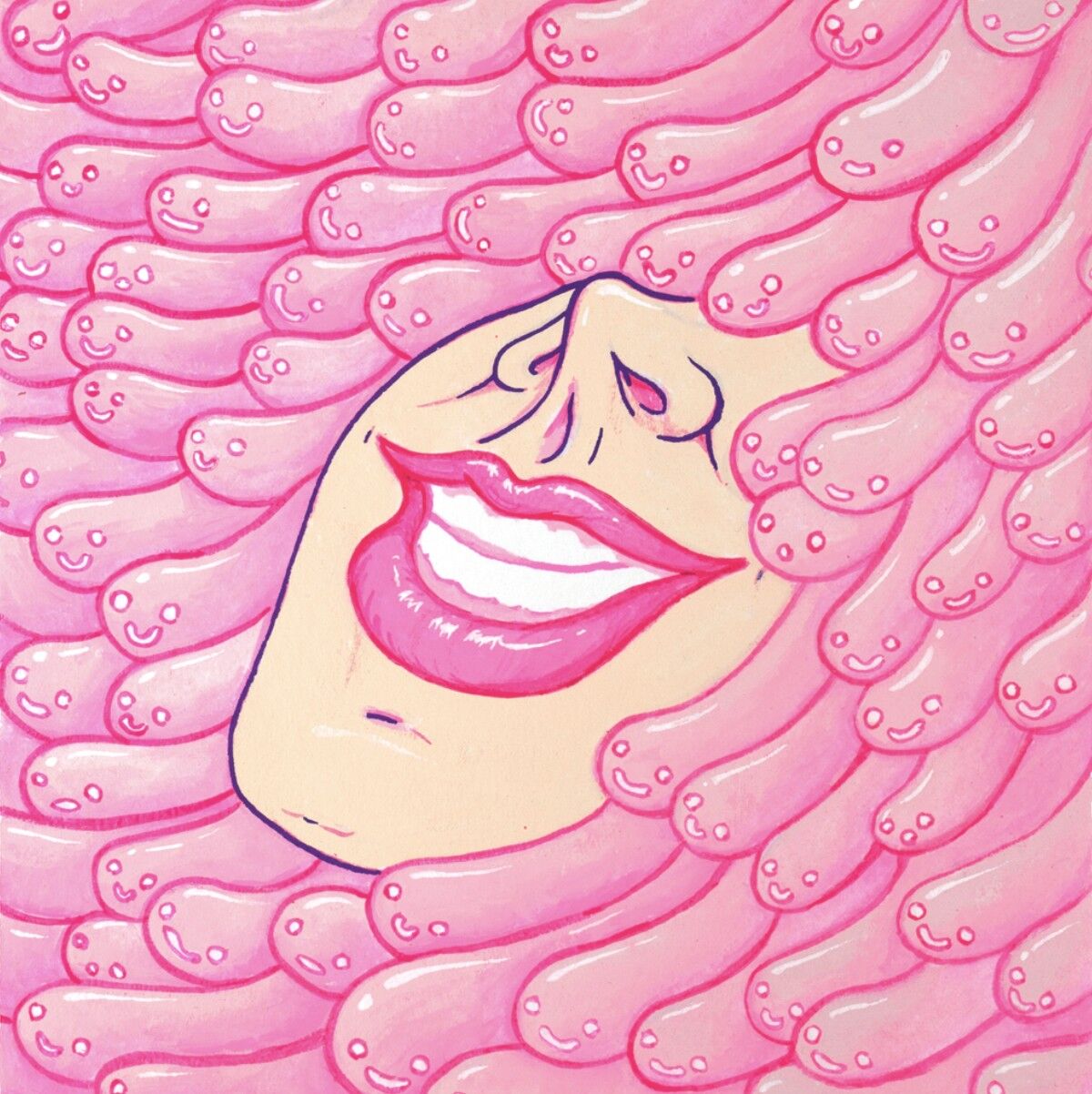 Schwimmen Sie mit Ihren Würmern 21x21