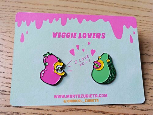 Veggie Lovers Enamel pin pack