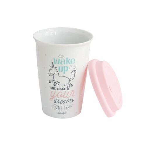Take away cup " Wake up and make your dreams…"