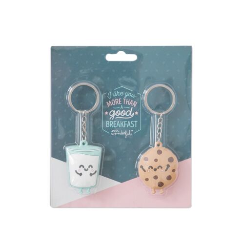 Set of 2 key-rings for sweet couples who are made