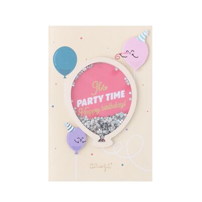 Birthday card - It's party time