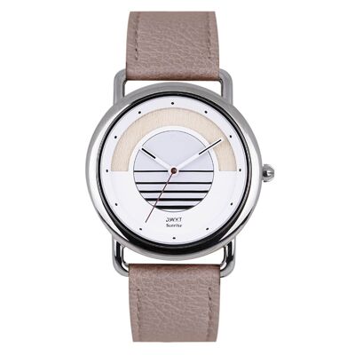 Reloj solar SUNRISE manzana almendra (vegano)