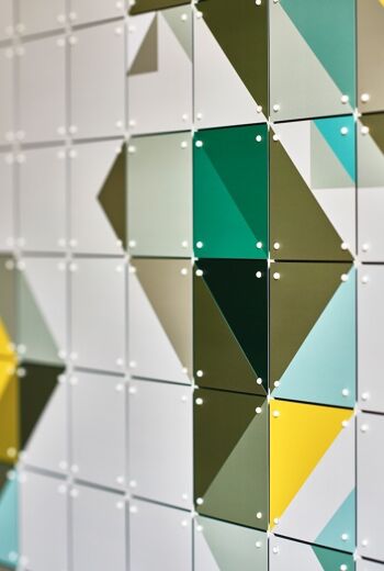 IXXI - The World tangramyellow/green - Wall art - Poster - Wall Decoration 4