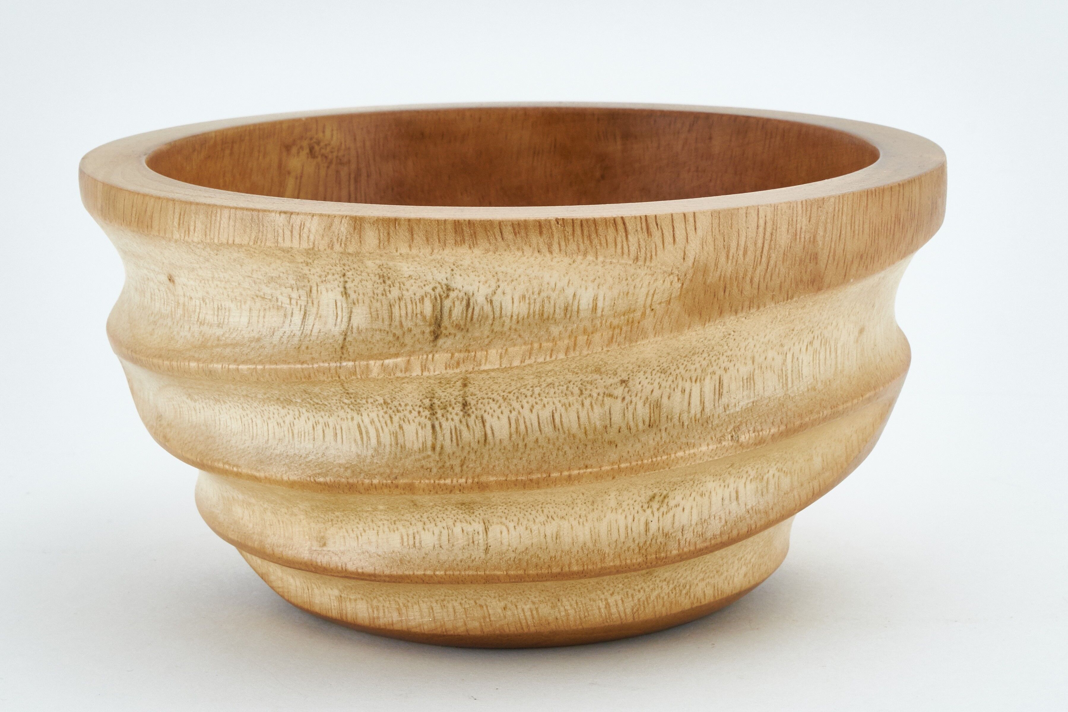 Ciotola in legno - portafrutta - insalatiera - modello Twist - naturale - S (Øxh) 15cm x 7.5cm