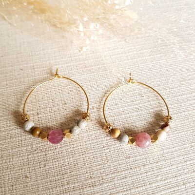 Boucles d'oreilles Chrystelle Jaspe