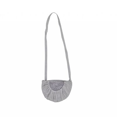 Moon Bag Linen Silver Gray
 + silver sequins PM
