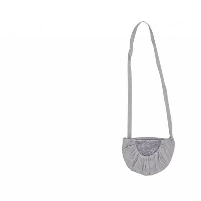 Moon Bag Linen Silver Gray
 + silver sequins PM